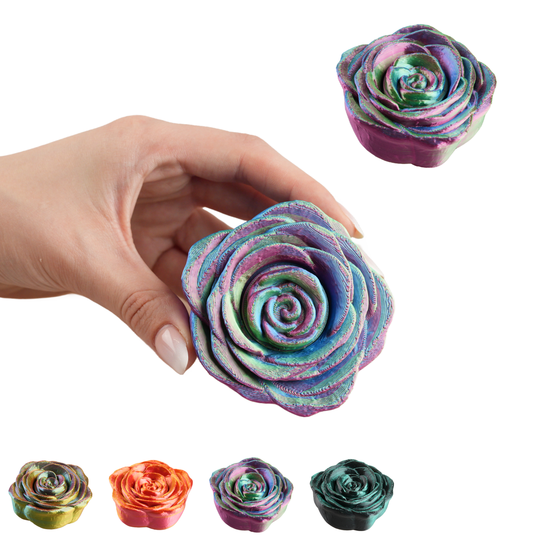 Kleine 3D-gedruckte Fidgets und Mini-Figuren für die Schultüte