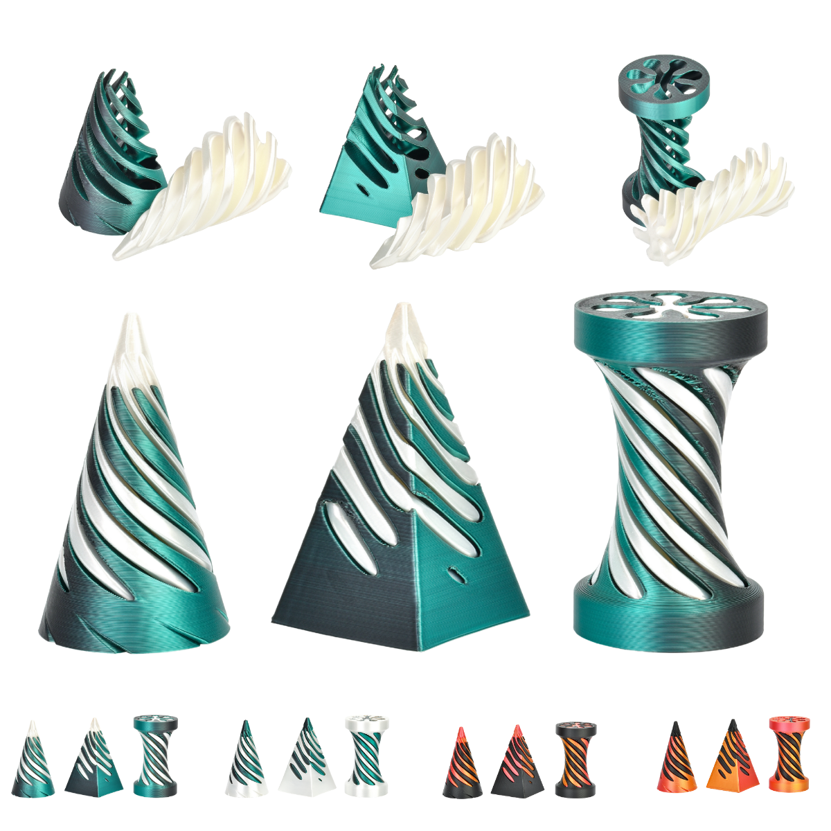 Fidget Spiral – 3-Set Sensory Anti-Stress Toy