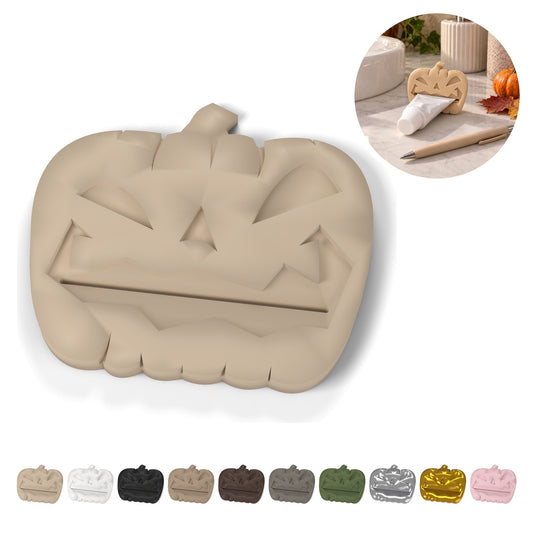 Tandpastaknijper voor tubes, pompoen Halloween, 7,3 cm, PLA – Beige