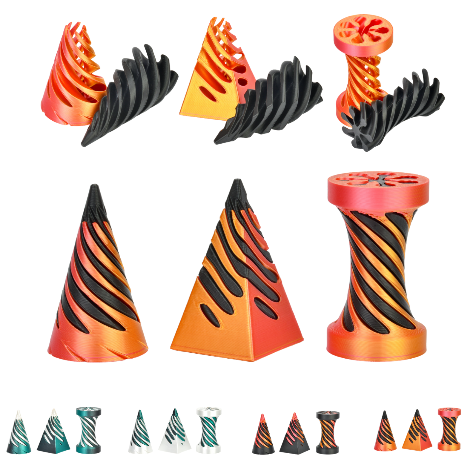 Fidget Spiral – 3-Set Sensory Anti-Stress Toy