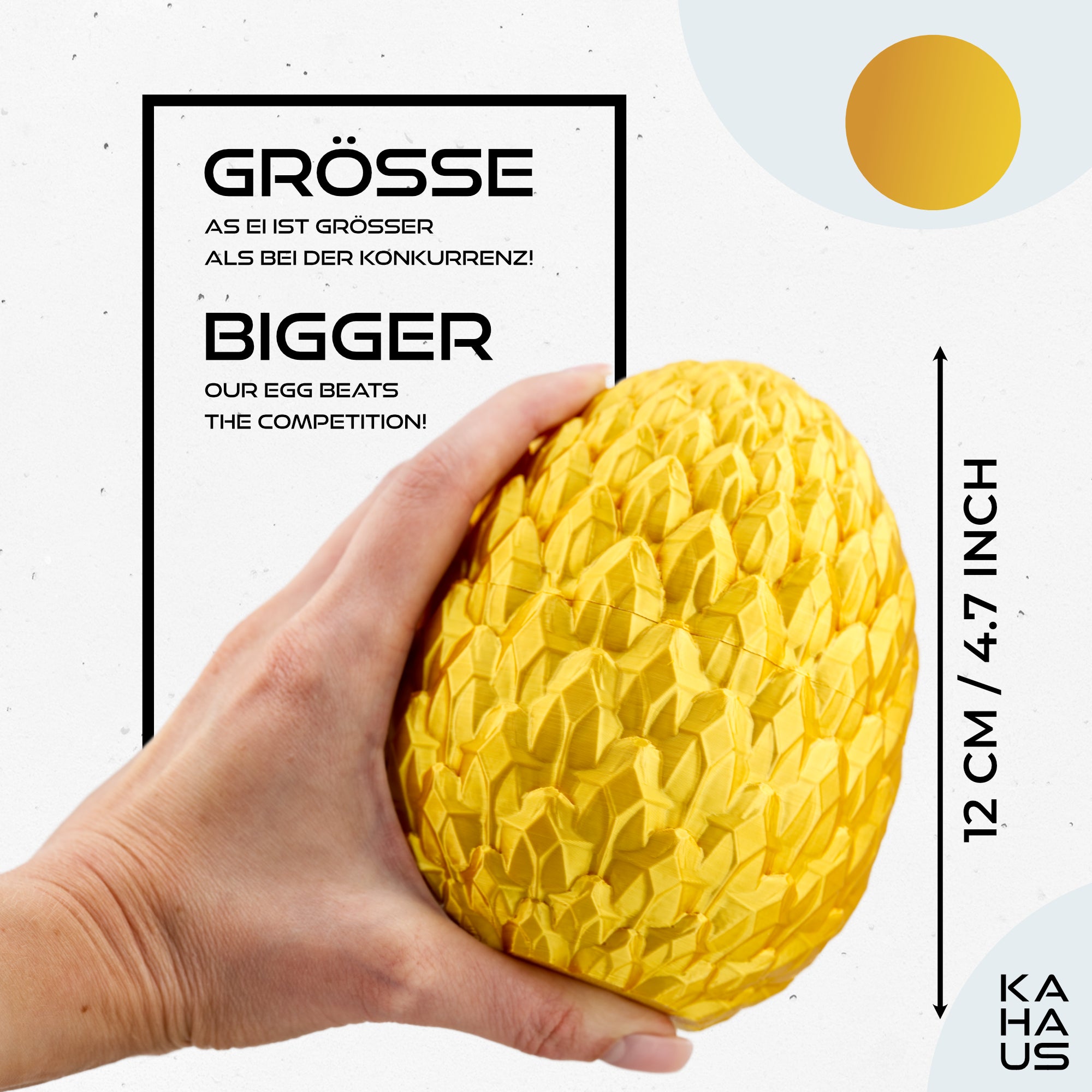 3D Dragon with Wings in Egg – 23 cm Dragon Figure with 12 cm Egg |Surprise Dragon | Movable Fantasy Toy & Collectible Figurine for Kids | Gift Idea