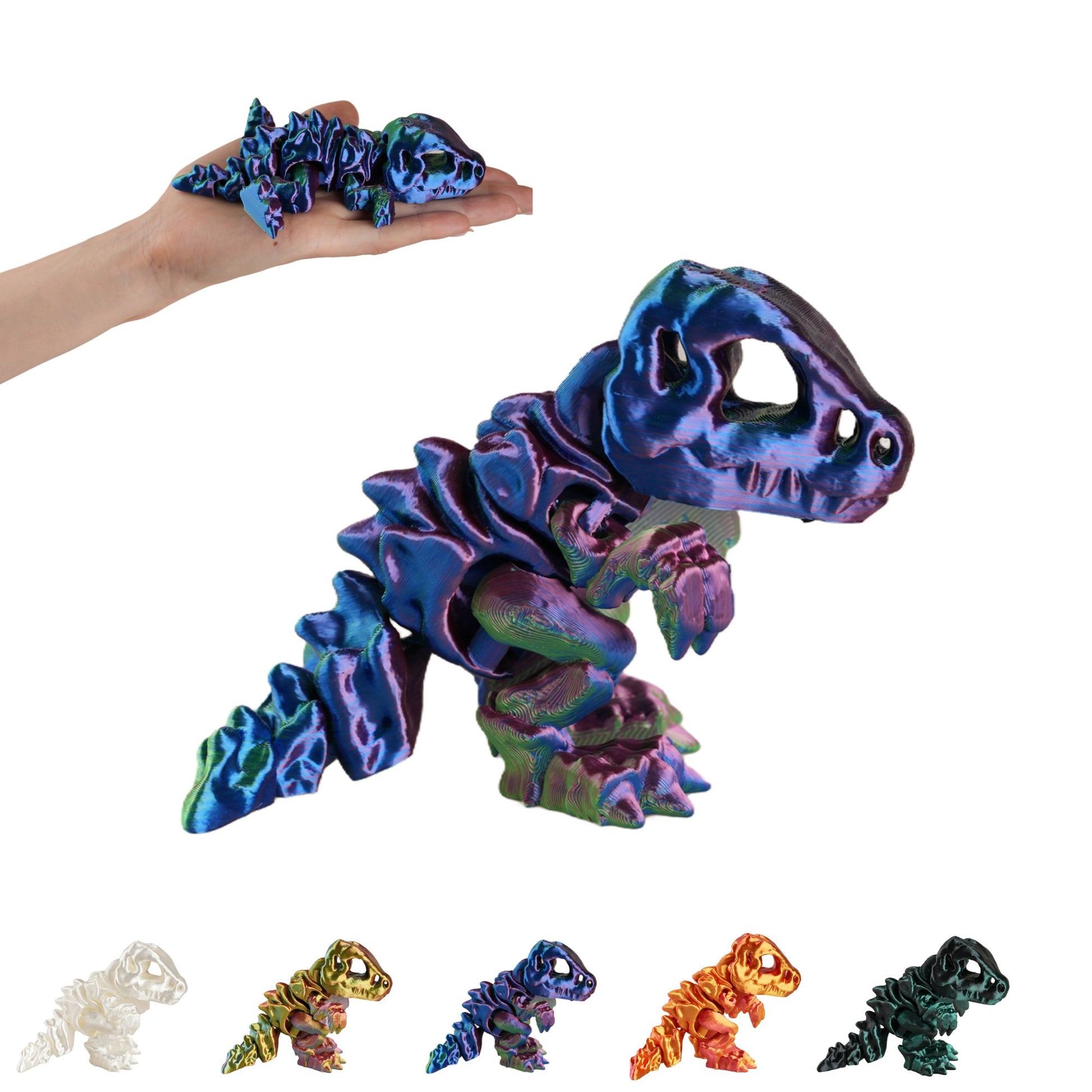Dinosaurier T-Rex Skelett Figur beweglich 3D-Druck PLA – 15,5 cm #1