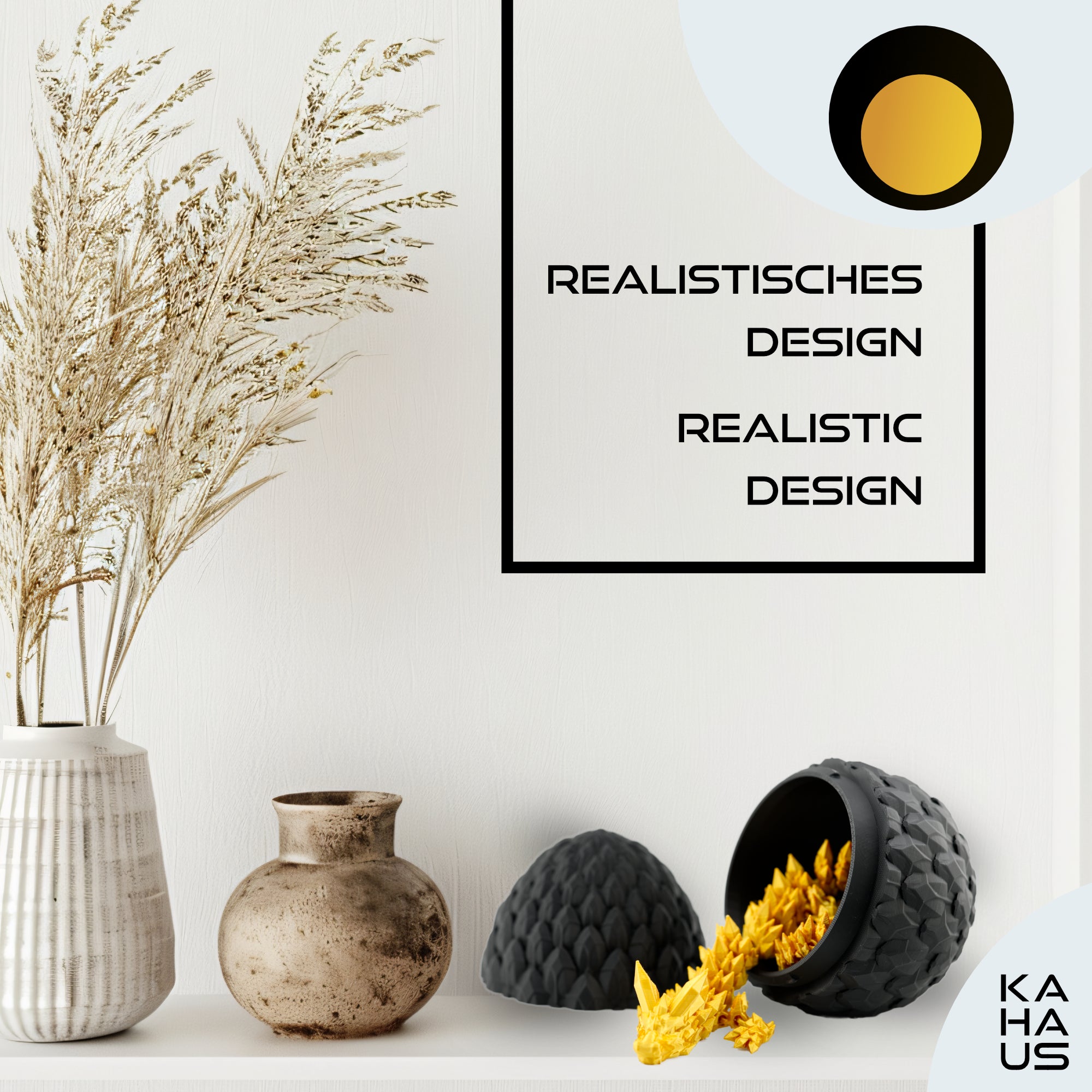 3D Dragon in Egg - Dragon Figure | 12 cm Large Egg | Multicolor Surprise Dragon | Hatching Movable Figure for Kids, Collectors & Fantasy Fans