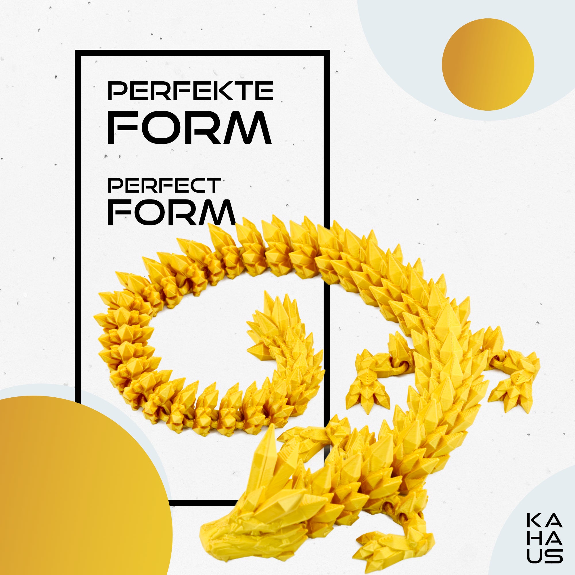 Large 3D Dragon – Dragon Sculpture 60 cm | Magical Dragon | Poseable Figure for Children, Collectors & Fantasy Fans