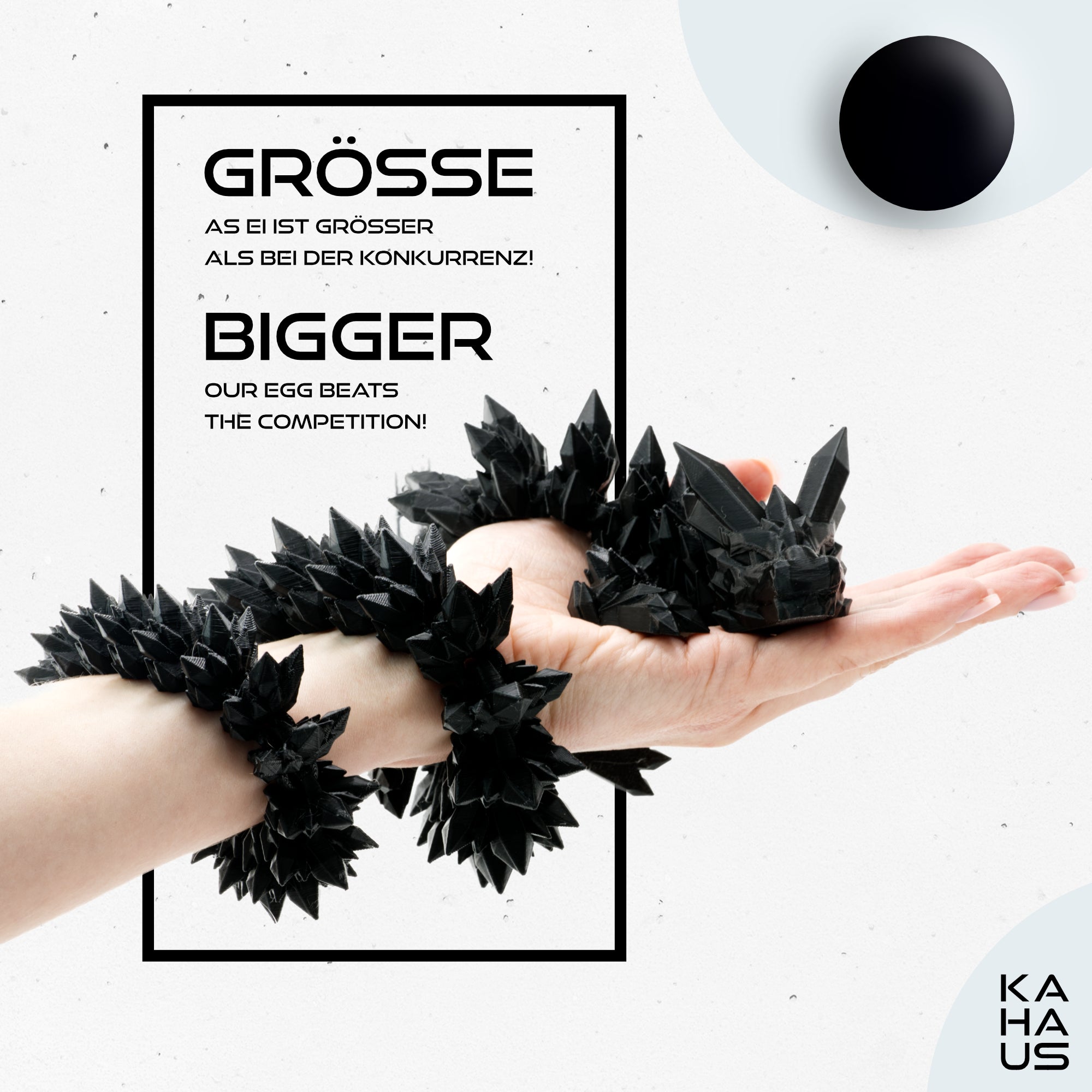 Large 3D Dragon – Dragon Sculpture 60 cm | Magical Dragon | Poseable Figure for Children, Collectors & Fantasy Fans