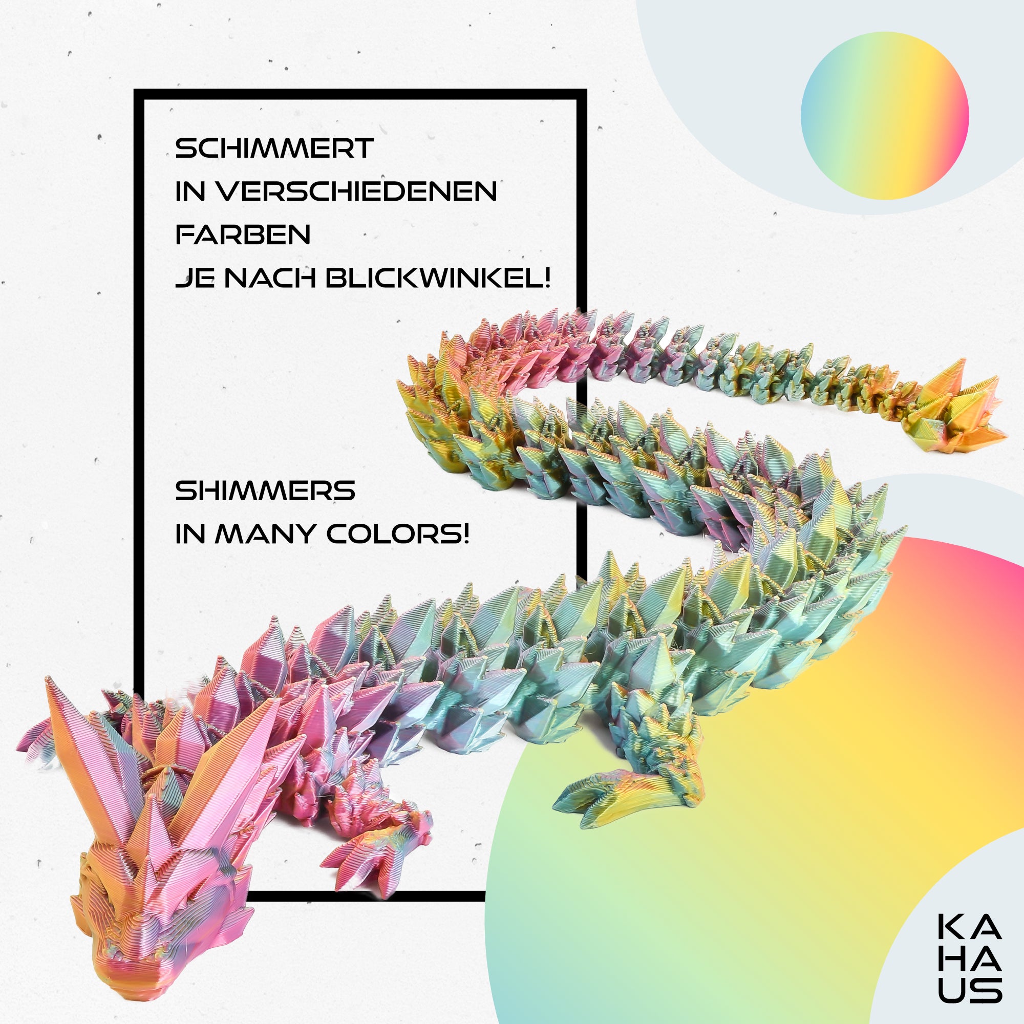 3D Dragon in Egg - Dragon Figure | 12 cm Large Egg | Multicolor Surprise Dragon | Hatching Movable Figure for Kids, Collectors & Fantasy Fans