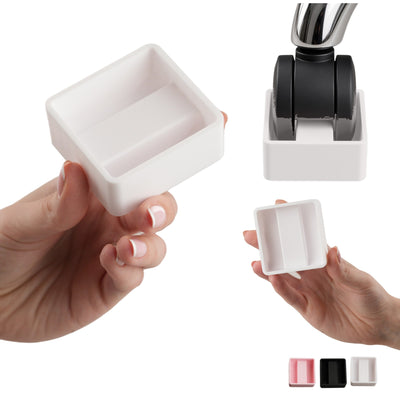 Topes para ruedas de silla de oficina y gaming – juego – blanco