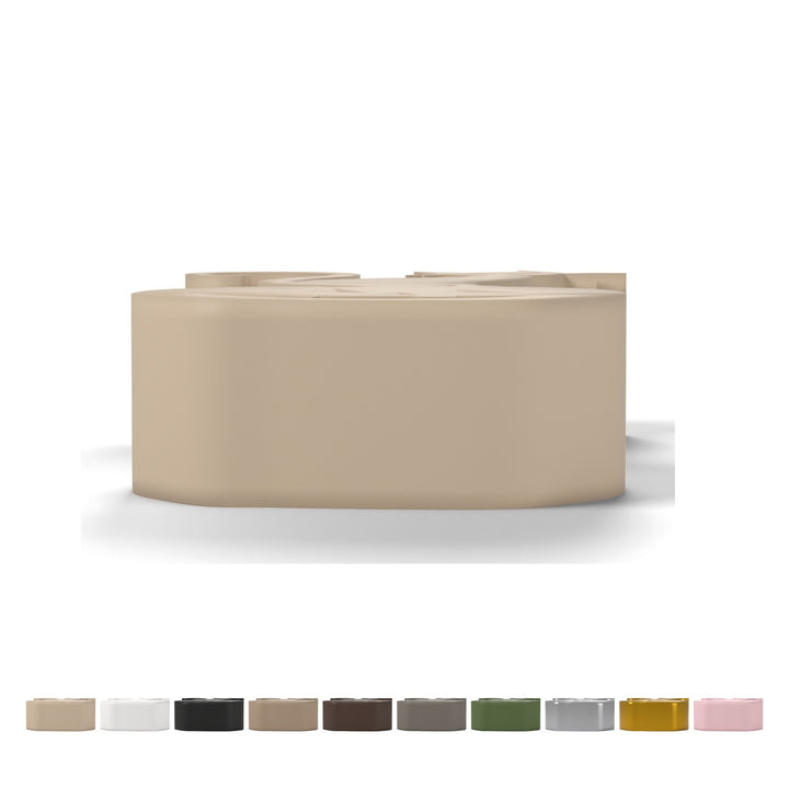 Pisică pe dovleac de Halloween, decor 9,3 × 5,5 cm, PLA – Beige