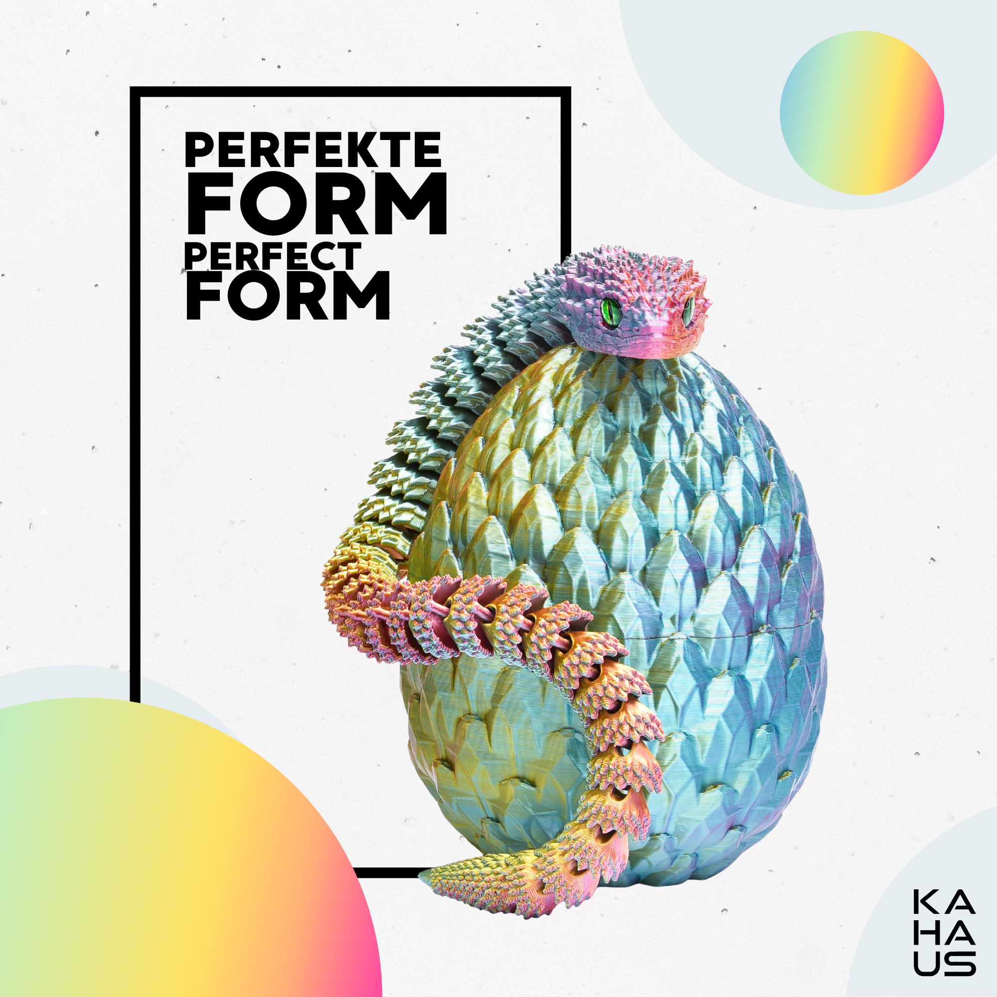 3D Snake in Egg | 27 cm Snake in 10 cm Egg | Surprise Figure & Gift for Kids