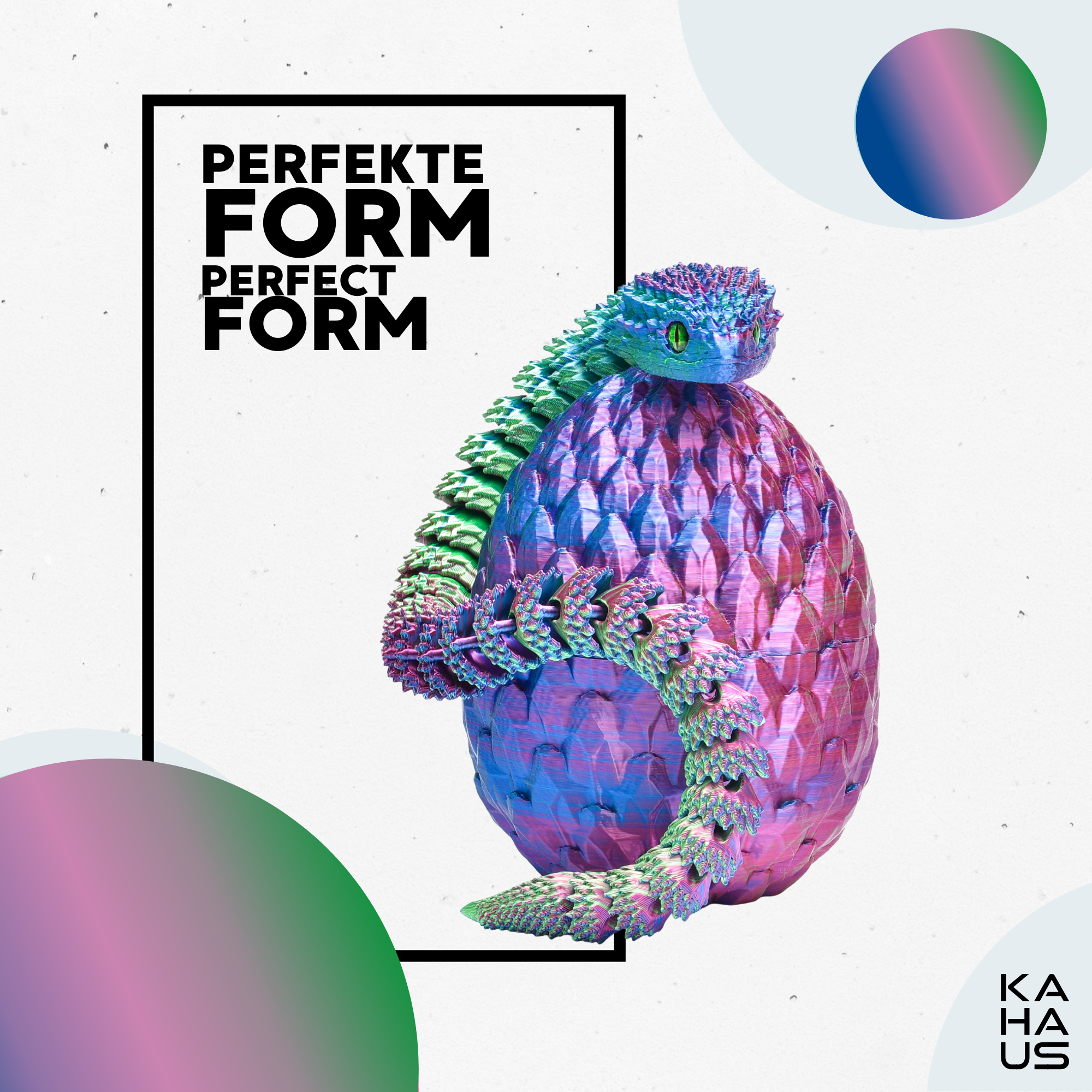 3D Snake in Egg | 27 cm Snake in 10 cm Egg | Surprise Figure & Gift for Kids