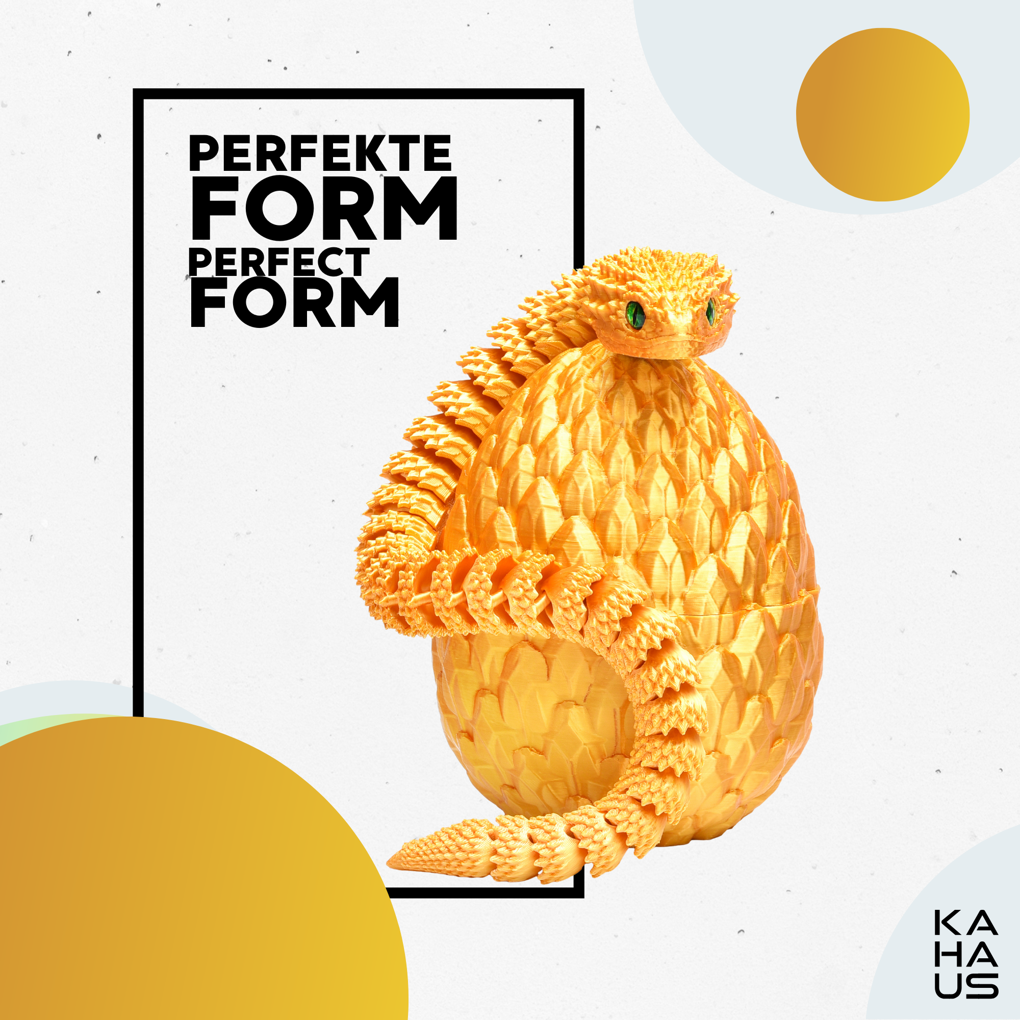 3D Snake in Egg | 27 cm Snake in 10 cm Egg | Surprise Figure & Gift for Kids