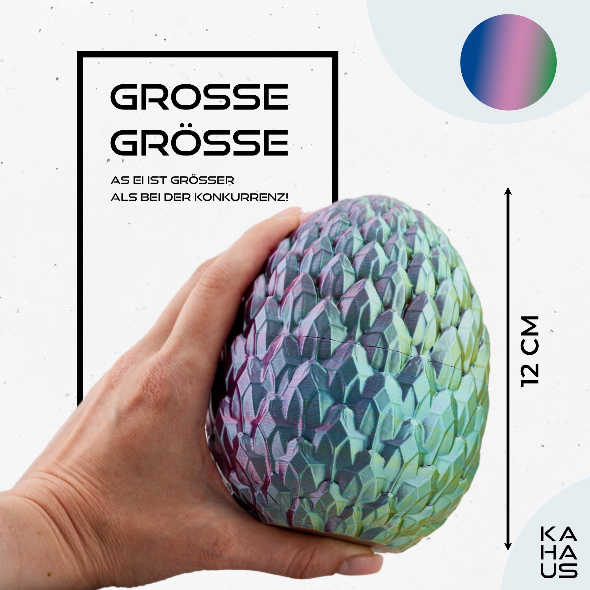 3D Dragon with Wings in Egg – 23 cm Dragon Figure with 12 cm Egg |Surprise Dragon | Movable Fantasy Toy & Collectible Figurine for Kids | Gift Idea