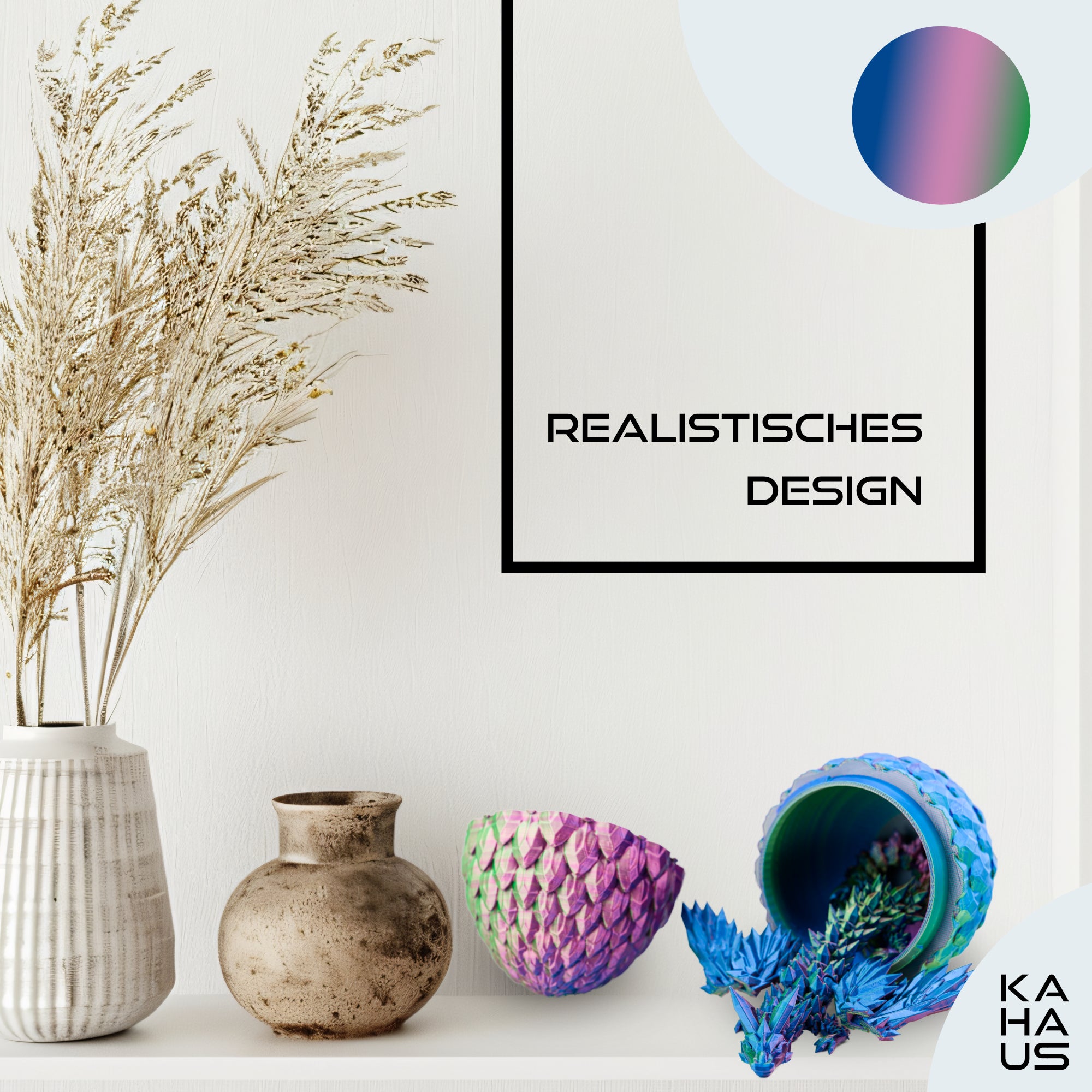 3D Dragon with Wings in Egg – 23 cm Dragon Figure with 12 cm Egg |Surprise Dragon | Movable Fantasy Toy & Collectible Figurine for Kids | Gift Idea