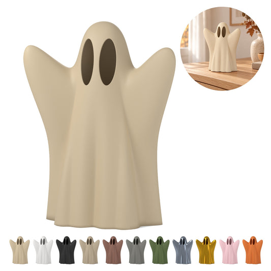 Halloween szellemfigura, PLA dekoráció, 3D nyomtatás – Beige