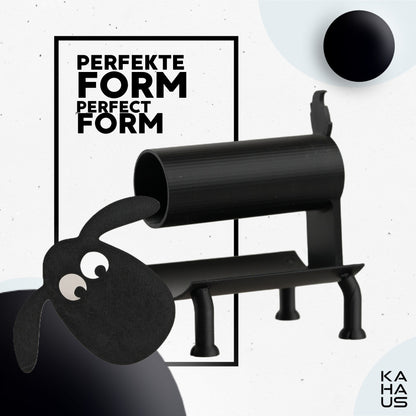 Portarotolo pecora - SINGOLO – nero