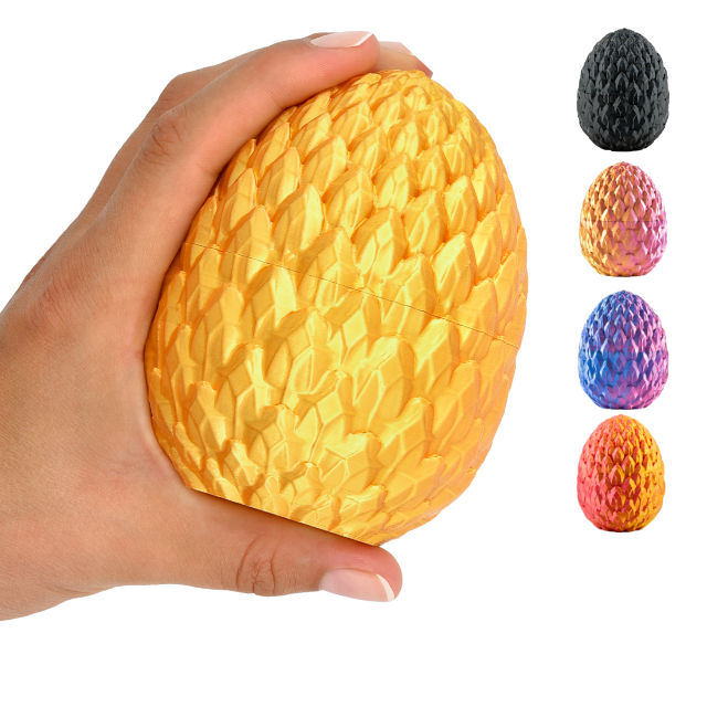Decorative 3D Egg – Fantasy Display Egg (7 cm) – Gold #c:gold