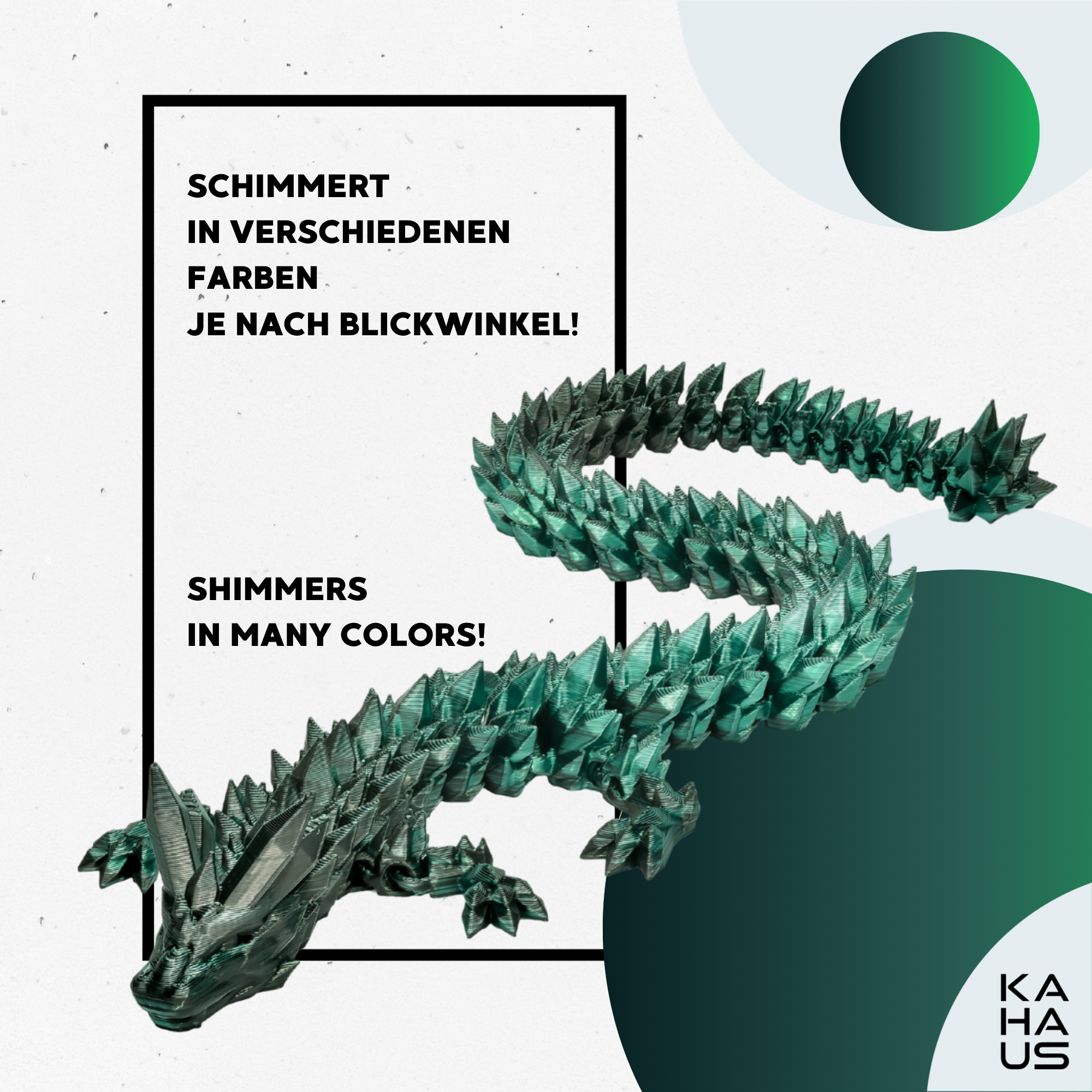 3D Dragon in Egg - Dragon Figure | 12 cm Large Egg | Multicolor Surprise Dragon | Hatching Movable Figure for Kids, Collectors & Fantasy Fans