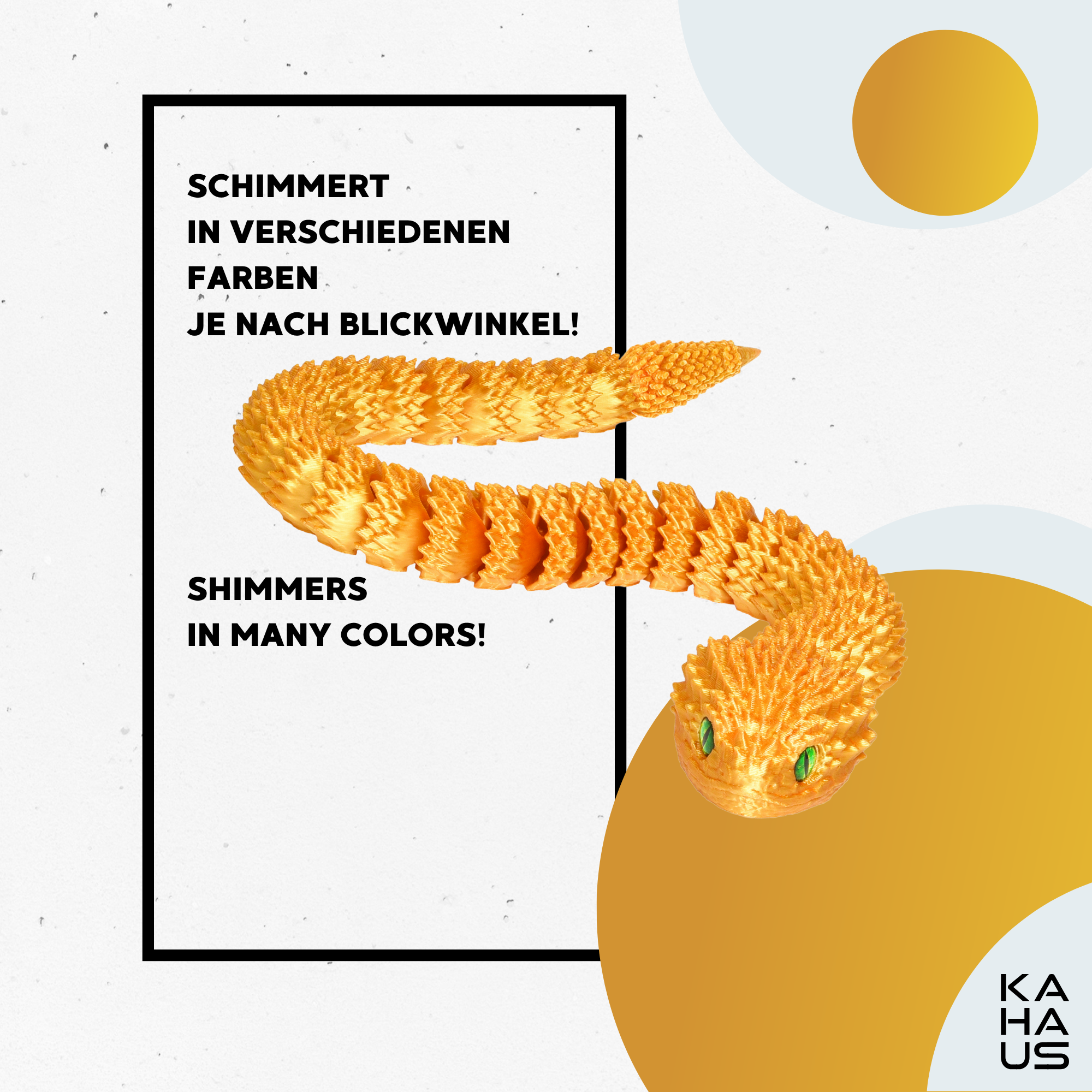 3D Snake in Egg | 27 cm Snake in 10 cm Egg | Surprise Figure & Gift for Kids