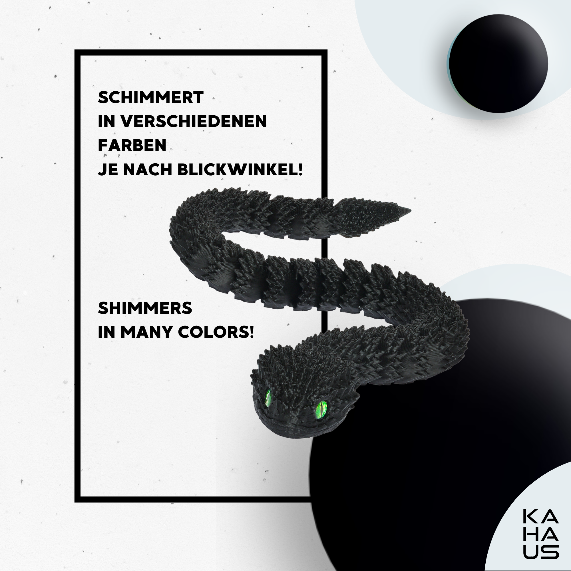 3D Snake in Egg | 27 cm Snake in 10 cm Egg | Surprise Figure & Gift for Kids