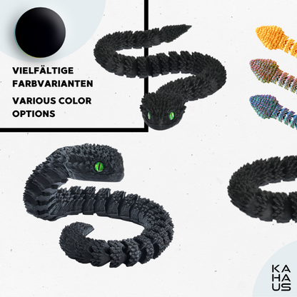 3D Snake Figure – Realistic Articulated Collectible