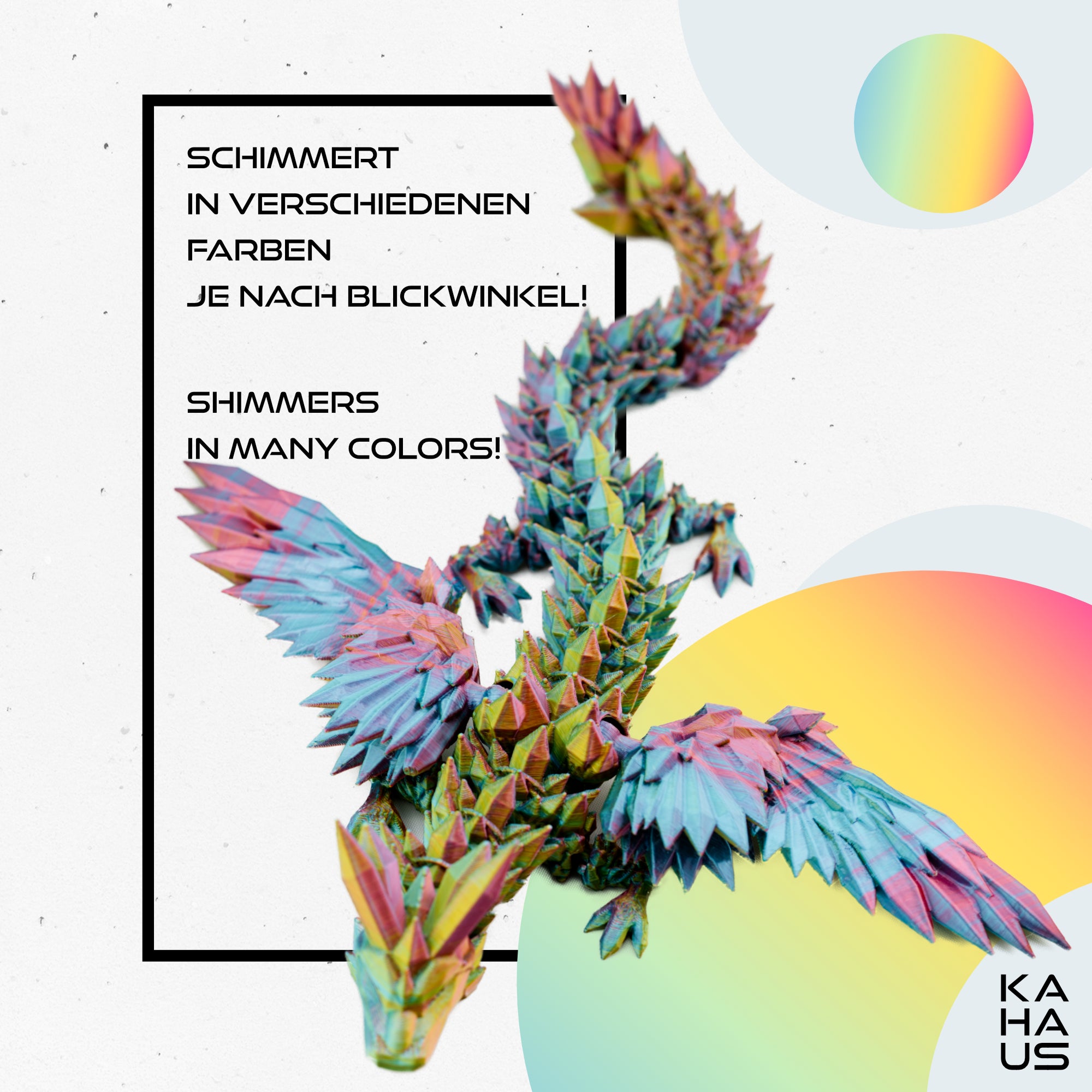 3D Dragon with Wings in Egg – 23 cm Dragon Figure with 12 cm Egg |Surprise Dragon | Movable Fantasy Toy & Collectible Figurine for Kids | Gift Idea