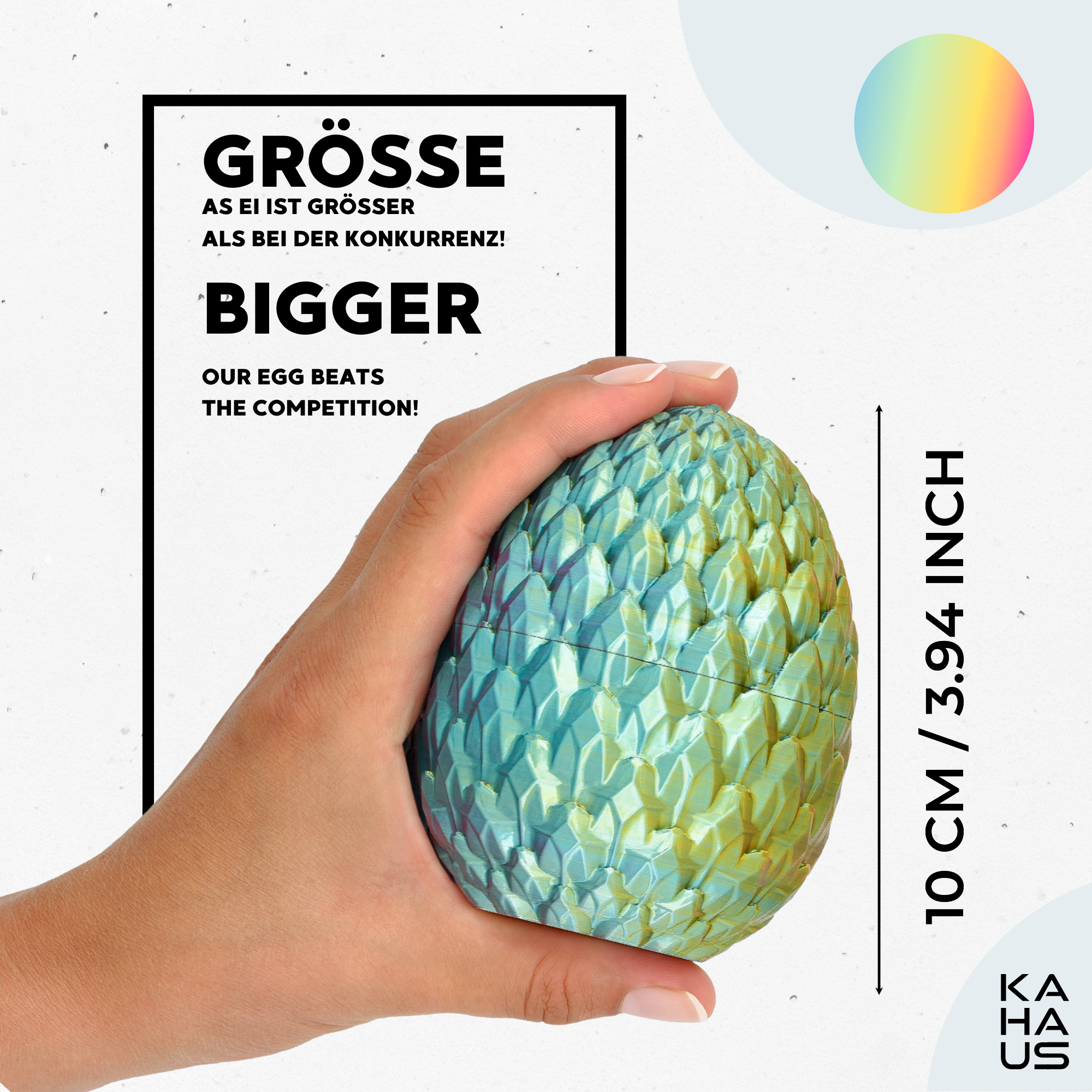 3D Snake in Egg | 27 cm Snake in 10 cm Egg | Surprise Figure & Gift for Kids