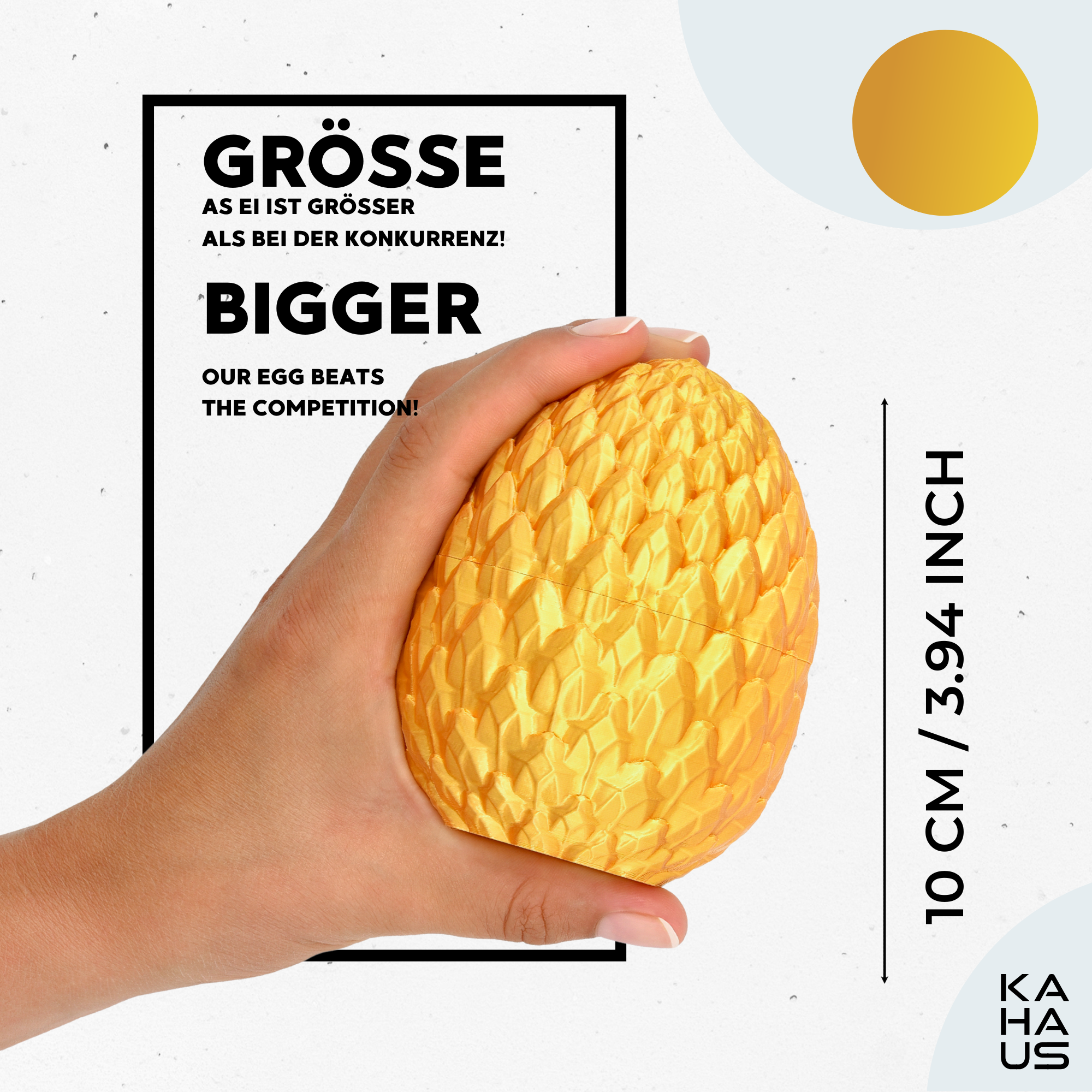 3D Snake in Egg | 27 cm Snake in 10 cm Egg | Surprise Figure & Gift for Kids