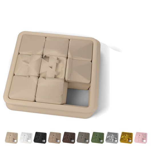 Puzzle culisant dovleac Halloween 7,2 × 7,2 cm, PLA – Beige