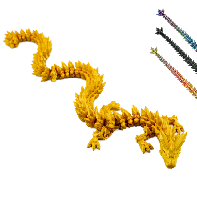3D Dragon Figure – Collectible Fantasy Statue (10–33 cm) – Gold #c:gold