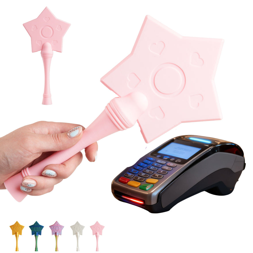 Star Wand Card Holder – Contactless Tap-to-Pay Magic Wand, Silk PLA, 30 cm – Sakura