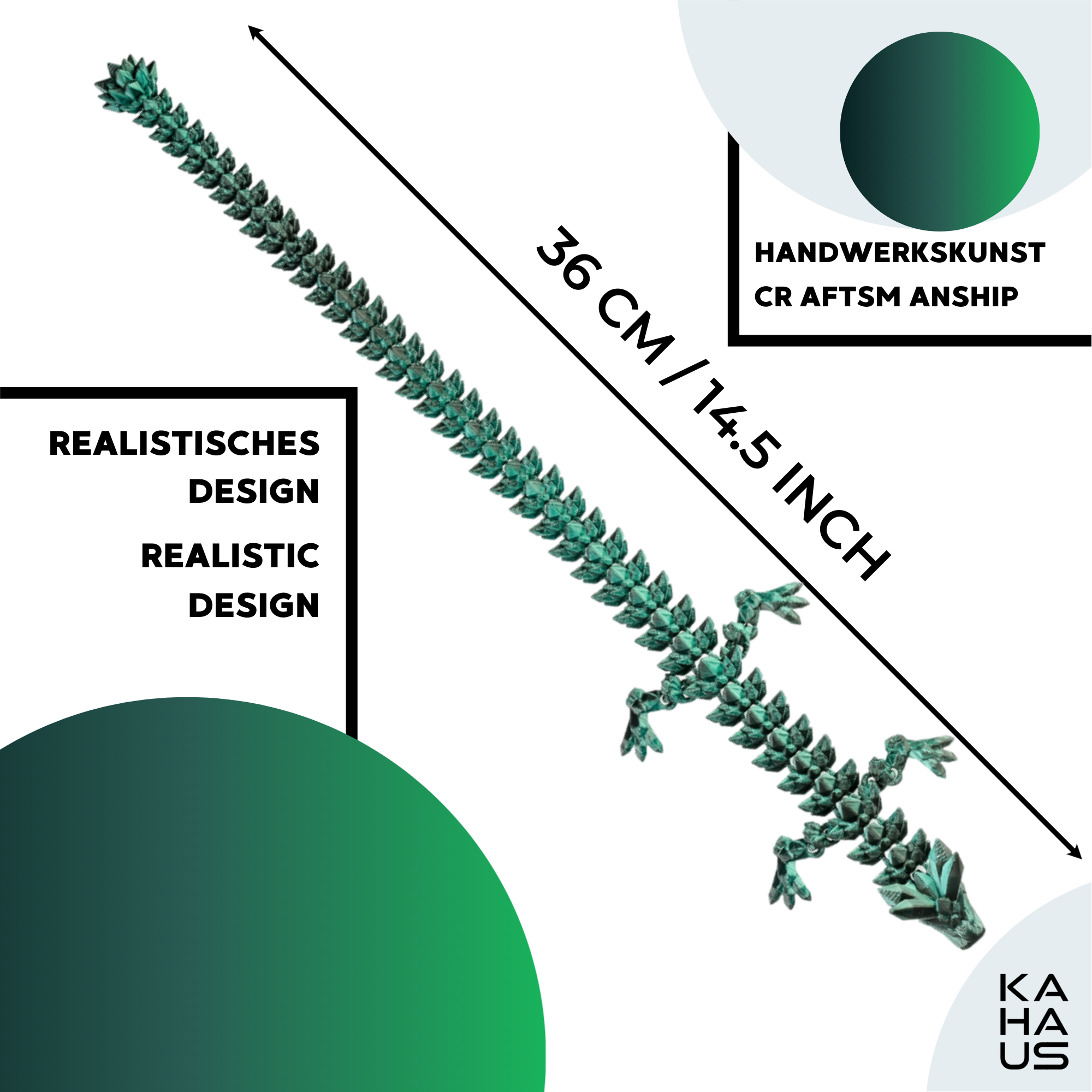 3D Dragon in Egg - Dragon Figure | 12 cm Large Egg | Multicolor Surprise Dragon | Hatching Movable Figure for Kids, Collectors & Fantasy Fans