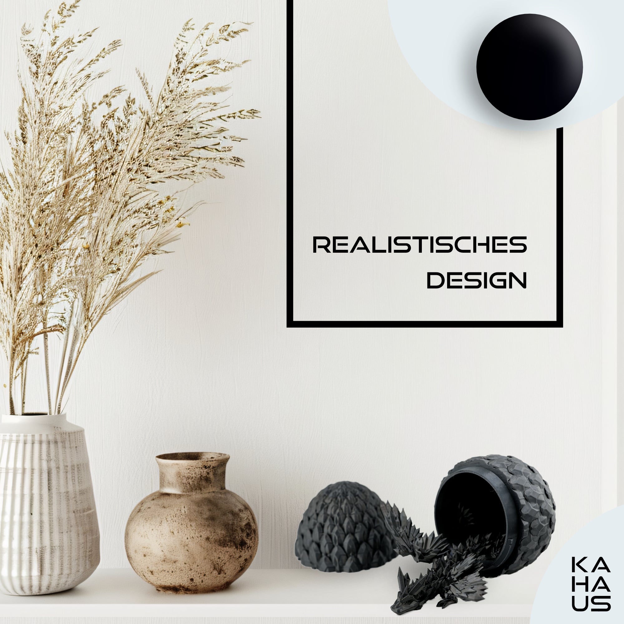 3D Dragon with Wings in Egg – 23 cm Dragon Figure with 12 cm Egg |Surprise Dragon | Movable Fantasy Toy & Collectible Figurine for Kids | Gift Idea