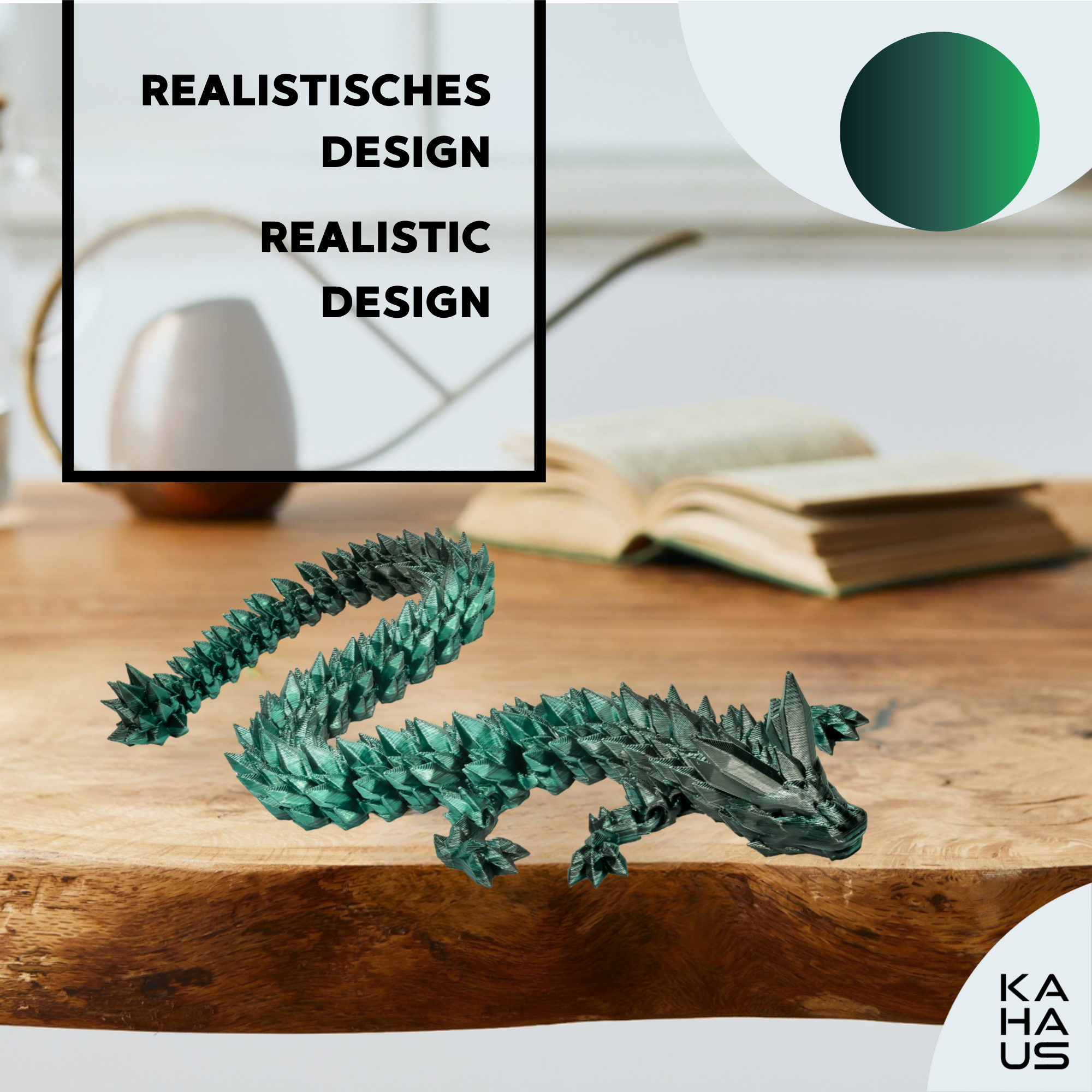 3D Dragon in Egg - Dragon Figure | 12 cm Large Egg | Multicolor Surprise Dragon | Hatching Movable Figure for Kids, Collectors & Fantasy Fans