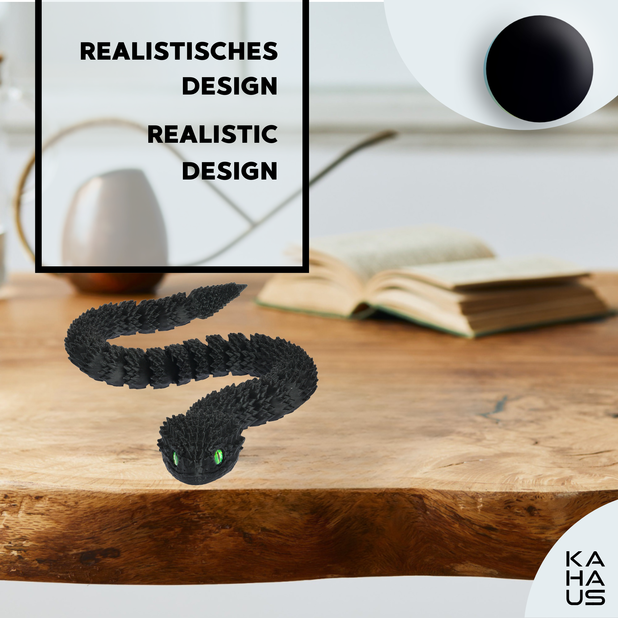 3D Snake in Egg | 27 cm Snake in 10 cm Egg | Surprise Figure & Gift for Kids