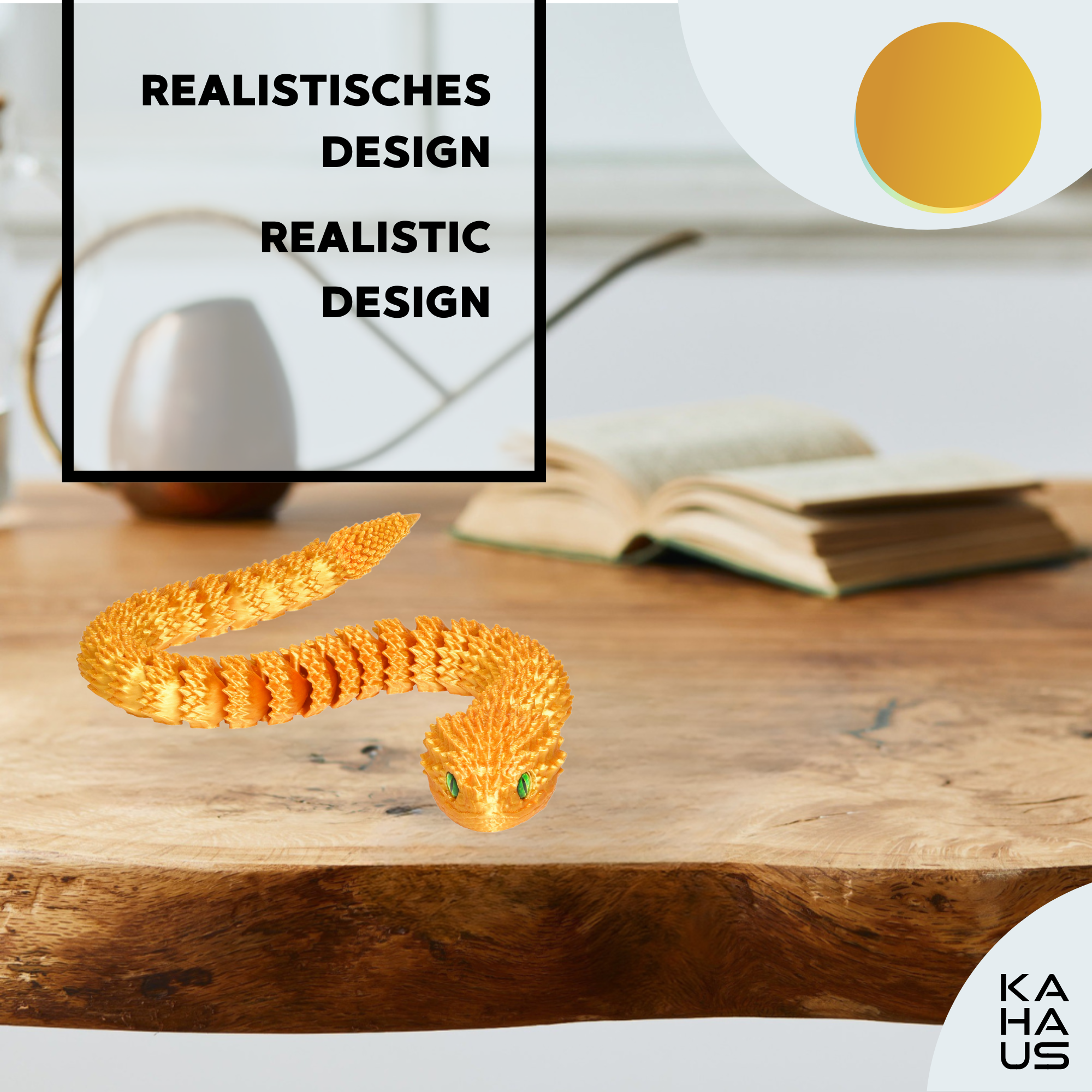 3D Snake in Egg | 27 cm Snake in 10 cm Egg | Surprise Figure & Gift for Kids