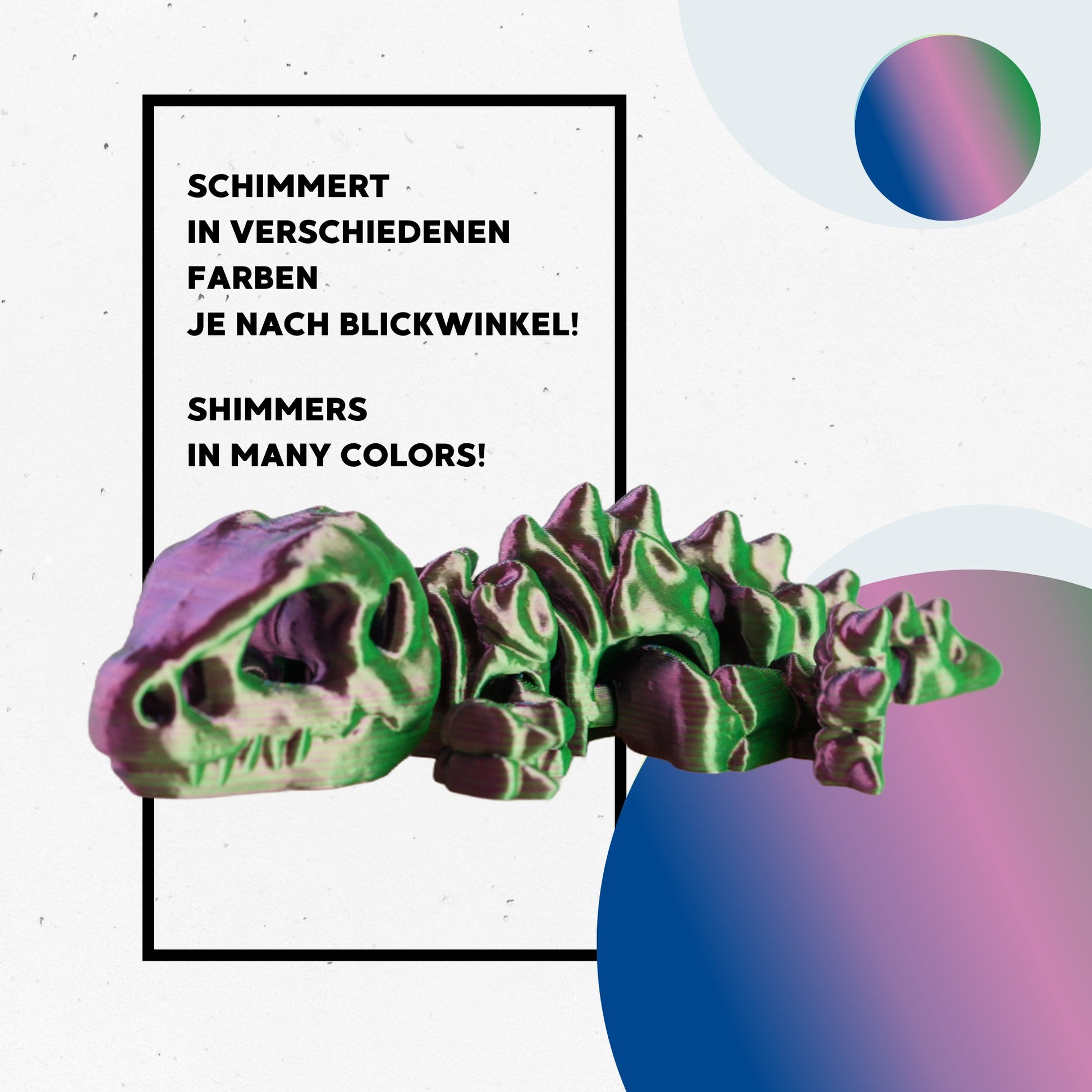 Dinosaurier T-Rex Skelett Figur beweglich 3D-Druck PLA – 15,5 cm #3