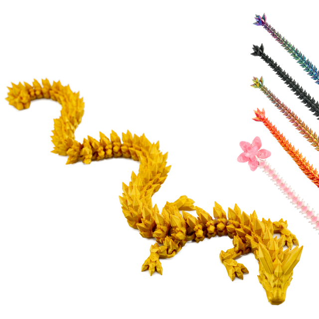 3D Dragon Figure – Collectible Fantasy Statue (10–33 cm) – Gold #c:gold