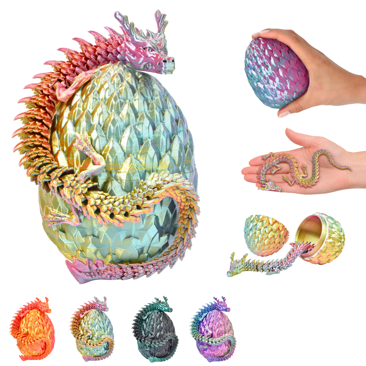 Chinese Dragon in Egg – Collectible Figure (30 cm)