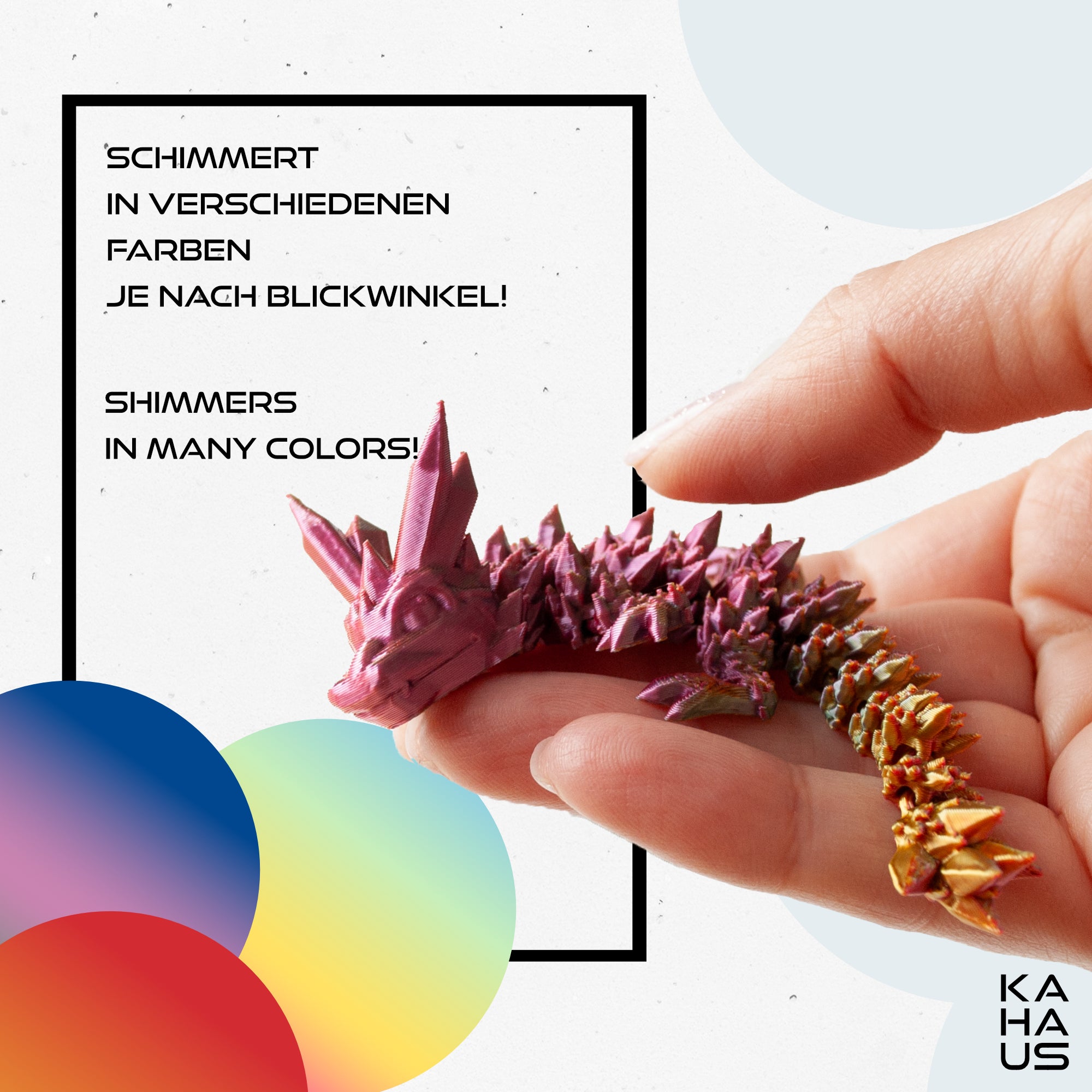 3-Pack 3D Baby Dragon in Egg – Baby Dragon Figure in Egg Set | 3-Pack Large Eggs | Multicolor Hatching Surprise Dragon | Movable Fantasy Toy & Collectible Figure for Kids