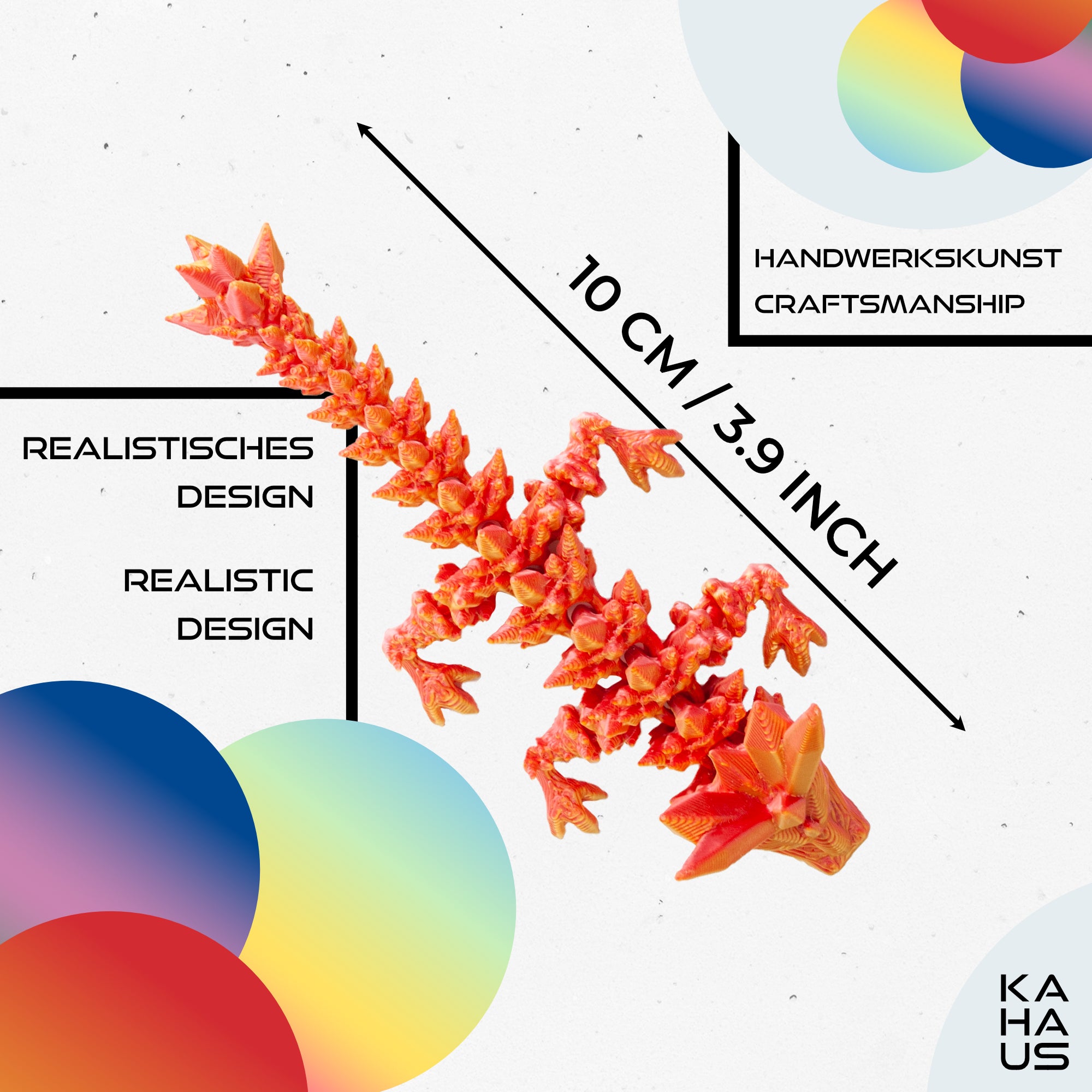 3-Pack 3D Baby Dragon in Egg – Baby Dragon Figure in Egg Set | 3-Pack Large Eggs | Multicolor Hatching Surprise Dragon | Movable Fantasy Toy & Collectible Figure for Kids