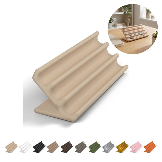 Soporte para bolígrafos 5,5 cm, inclinado, 4 ranuras, PLA – Beige