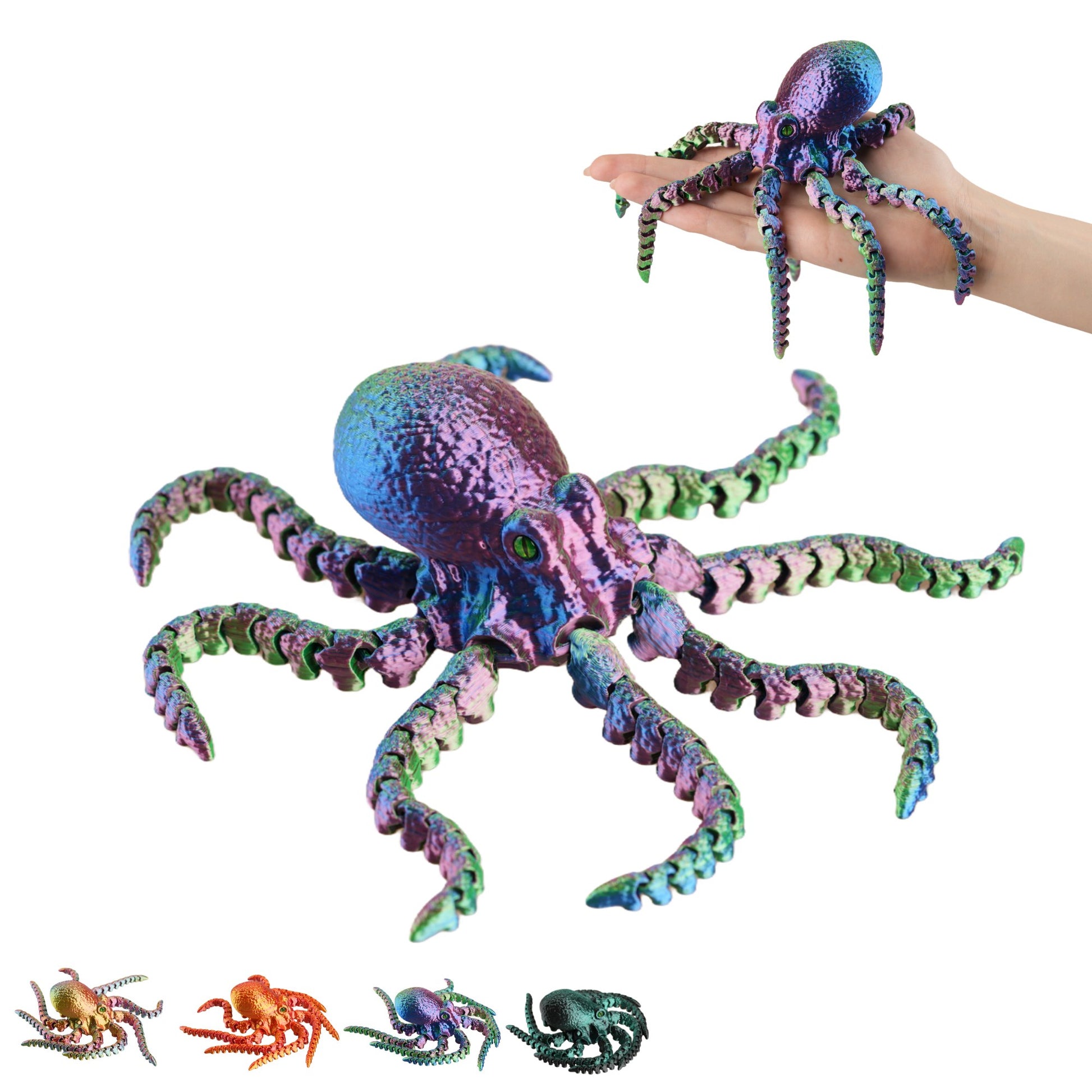 Oktopus Fidget Spielzeug 3D-Druck 17 cm – flexibel beweglich aus PLA #1