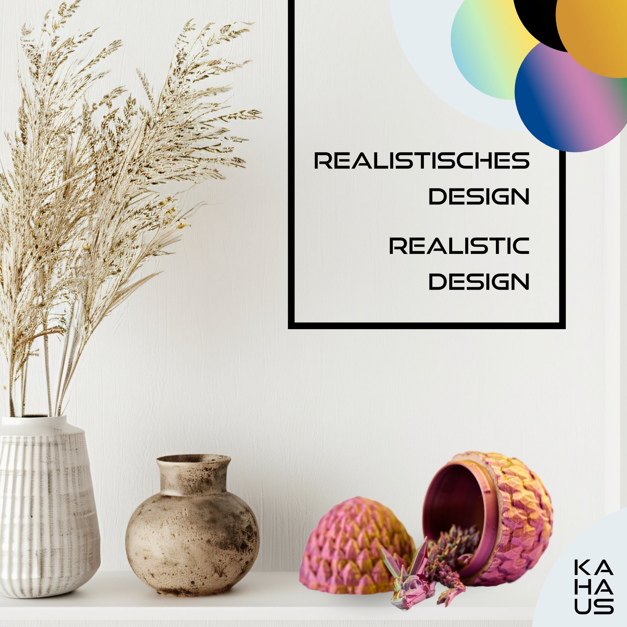 3-Pack 3D Baby Dragon in Egg – Baby Dragon Figure in Egg Set | 3-Pack Large Eggs | Multicolor Hatching Surprise Dragon | Movable Fantasy Toy & Collectible Figure for Kids