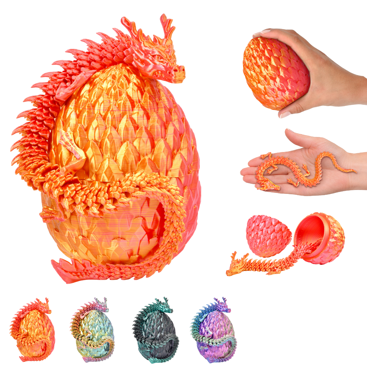 Chinese Dragon in Egg – Collectible Figure (30 cm)