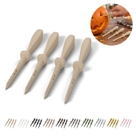 Tökfaragó fűrész 4 db, 11,9 cm hosszú, PLA – bézs