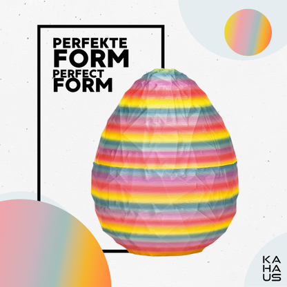 Decorative 3D Egg – Fantasy Display Egg (10 cm) – Colorful Mix #c:colorful-mix
