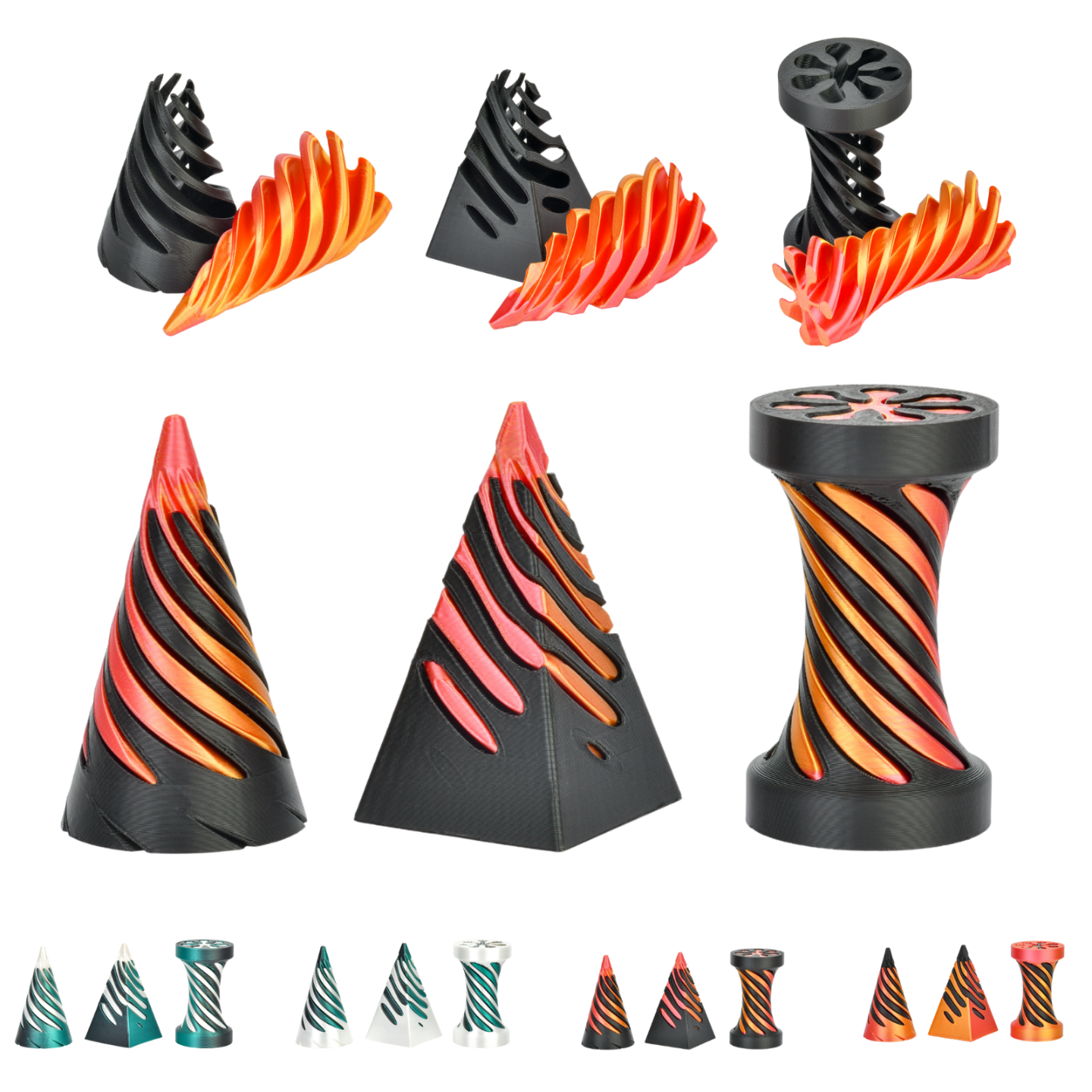 Fidget Spiral – 3-Set Sensory Anti-Stress Toy