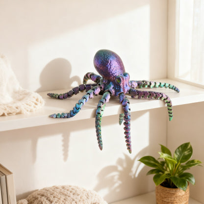Oktopus Fidget Spielzeug 3D-Druck 17 cm – flexibel beweglich aus PLA #5