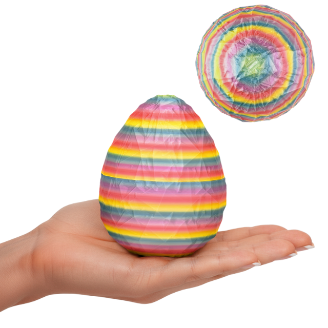 Decorative 3D Egg – Fantasy Display Egg (10 cm) – Colorful Mix #c:colorful-mix