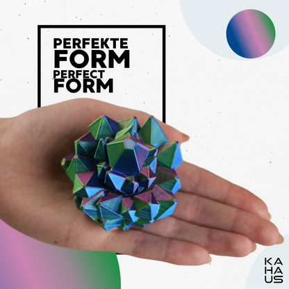 Crystal Spinner Fidget Toy – 3D Printed Quiet Desk Spinner 7 cm